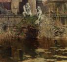 Carl Moll, Die Römische Ruine in Schönbrunn, 1892, Öl auf Leinwand, 322 x 242 cm, Belvedere, Wi…