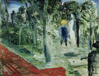 Wilhelm Thöny, Park (Sonntagnachmittag), um 1930, Öl auf Leinwand, 74 x 96 cm, Belvedere, Wien,…