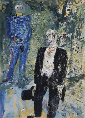 Wilhelm Thöny, General und Herr im Frack, Öl auf Papier, 65 x 46,5 cm, Belvedere, Wien, Inv.-Nr…