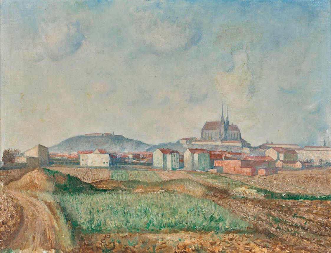Leo Fitz, Ansicht von Brünn, 1930er-Jahre, Öl auf Leinwand, 42 x 55 cm, Belvedere, Wien, Inv.-N…