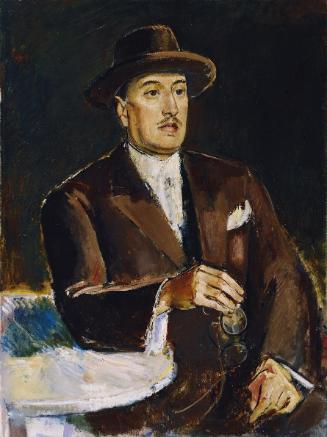 Anton Faistauer, Hugo von Hofmannsthal, 1928, Öl auf Leinwand, 96,5 x 72 cm, 1929 Leihgabe des …