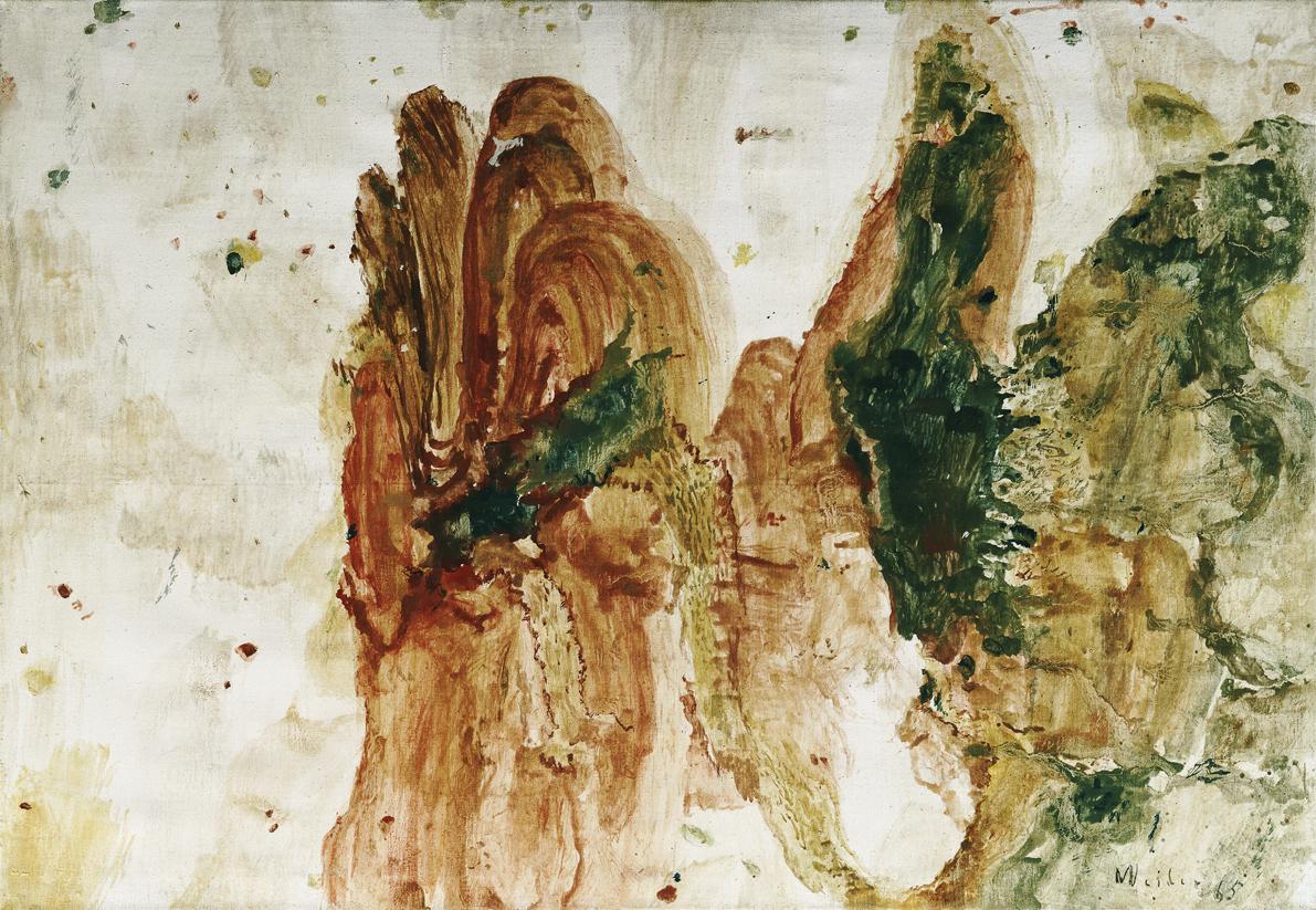 Max Weiler, Wie eine Landschaft, 1965, Öl auf Leinwand, 90 x 130 cm, Artothek des Bundes, Dauer…