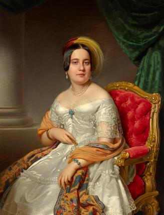 Anton Einsle, Louise von Wertheimstein, geborene Biedermann, 1845, Öl auf Leinwand, 116,5 × 90 …