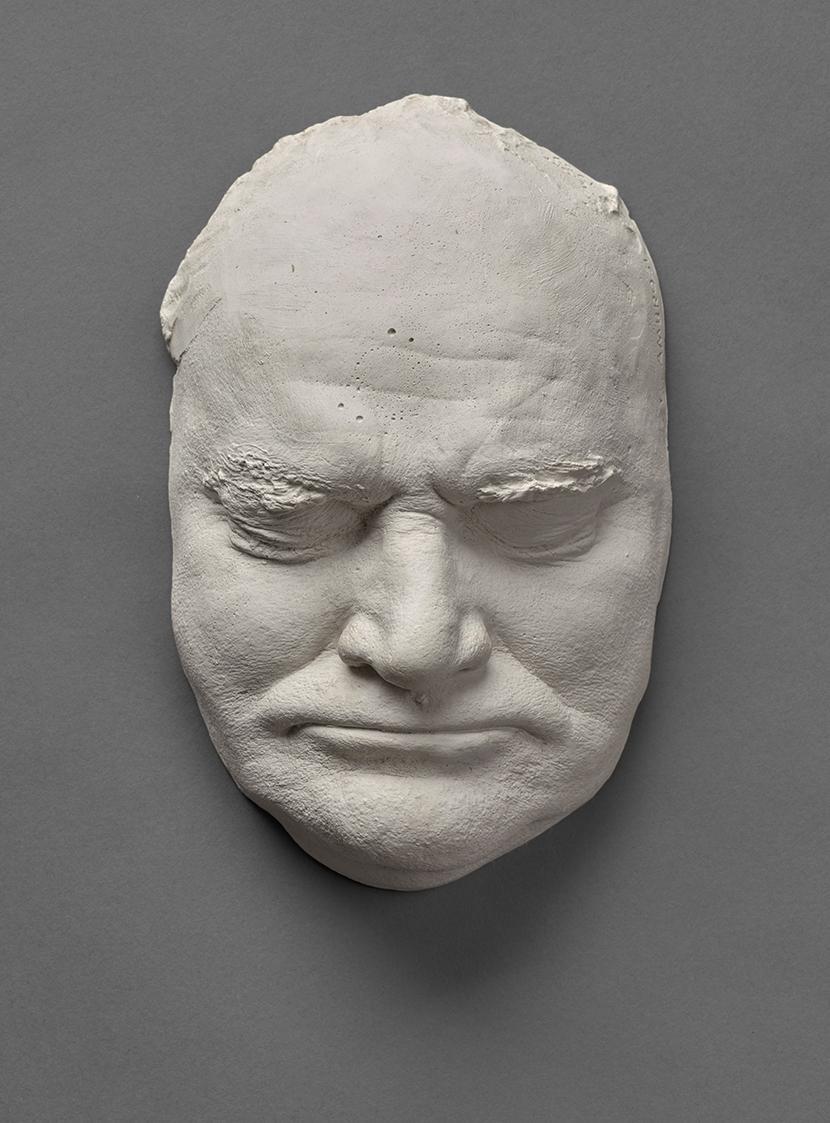 Johannes Sander, Lebendmaske Gustinus Ambrosi, 1969, Gips, 25 x 165 x 10 cm, Belvedere, Wien, I…