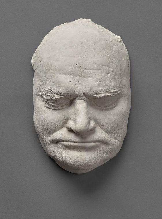 Johannes Sander, Lebendmaske Gustinus Ambrosi, 1969, Gips, 25 x 165 x 10 cm, Belvedere, Wien, I…