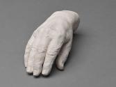 Johannes Sander, Die Hand Ambrosis, undatiert (um 1970), Gips, 8,5 x 23 x 10 cm, Belvedere, Wie ...