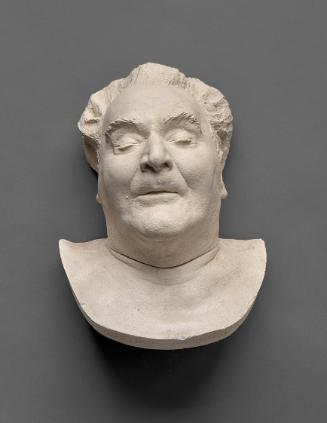 Johannes Sander, Totenmaske Gustinus Ambrosi, 1975, Gips, 38 × 29 × 20 cm, Belvedere, Wien, Inv…