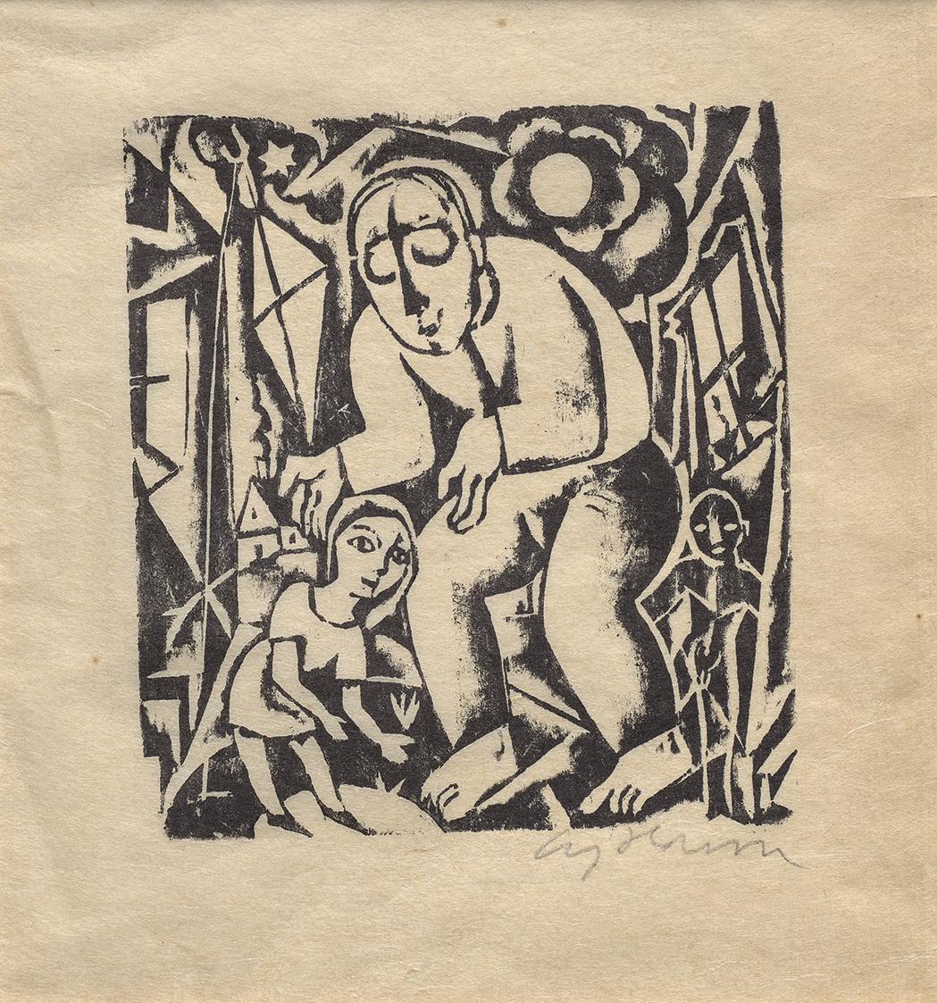 Carry Hauser, Traum, 1922, Holzschnitt auf Büttenpapier, Blattmaße: 24,4 × 20,8 cm, Belvedere, …