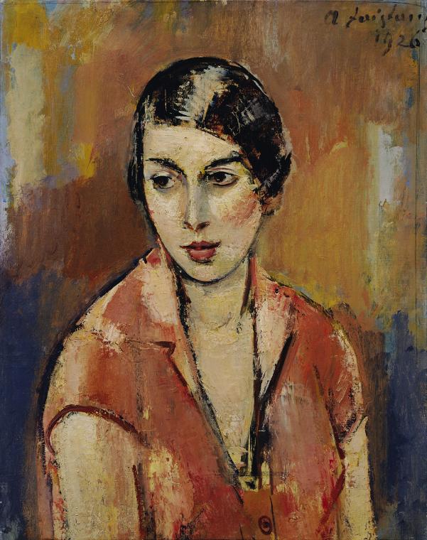 Anton Faistauer, Junge Frau im rosa Kleid, 1926, Öl auf Leinwand, 58 x 46 cm, Belvedere, Wien, …