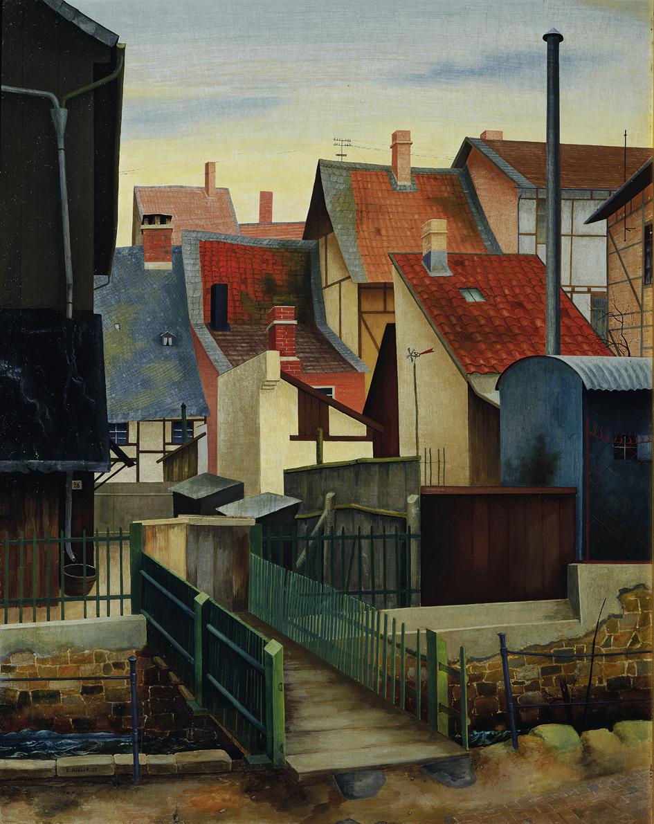 Rudolf Wacker, An der Abzucht (in Goslar), 1932, Öl auf Holz, 63 x 50 cm, Belvedere, Wien, Inv.…
