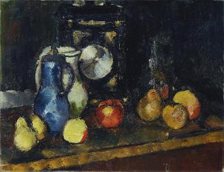 Anton Faistauer, Stillleben mit Uhr, um 1914, Öl auf Leinwand, 54 x 70,5 cm, Belvedere, Wien, I…