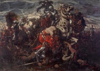 Karl Ludwig Hassmann, Die Schlacht bei Pavia, 1912, Öl auf Leinwand, 74 × 103,4 × 2 cm, Belvede…