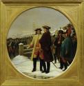 Karl von Blaas, Die Kapitulation von Linz 1742, 1867, Öl auf Leinwand, 87 x 87 cm, Belvedere, W…
