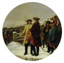 Karl von Blaas, Die Kapitulation von Linz 1742, 1867, Öl auf Leinwand, 87 x 87 cm, Belvedere, W…