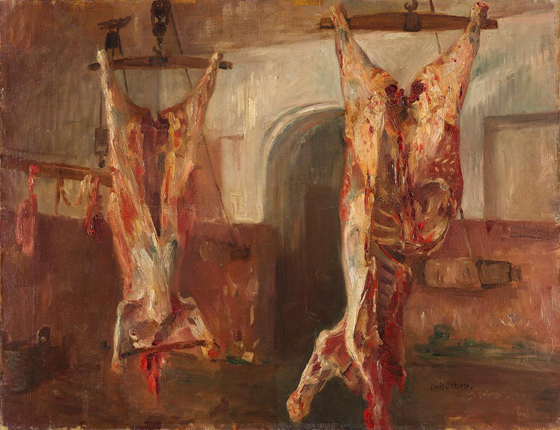 Lovis Corinth, Geschlachtete Kälber, 1896, Öl auf Leinwand, 68 x 88 cm, Belvedere, Wien, Inv.-N…