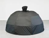 Anna-Sophie Berger, The Wearer of Clothes, 2019, Nylon, Stahl, Garn, 247 × 240 × 240 cm, Belved…