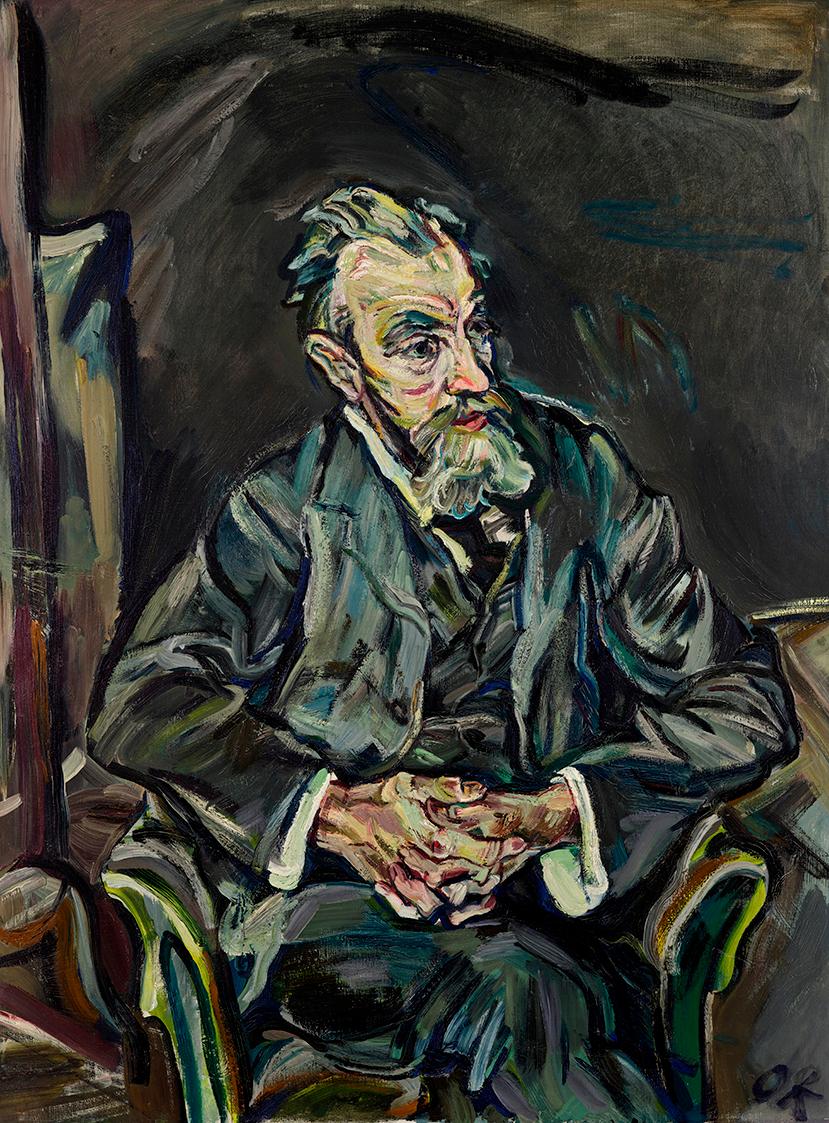 Oskar Kokoschka, Der Maler Carl Moll, 1913, Öl auf Leinwand, 128 x 95,5 cm, Belvedere, Wien, In…