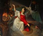 Leopold Bucher, Austria und die Cholera, 1835, Öl auf Leinwand, 158,5 x 190 cm, Belvedere, Wien…