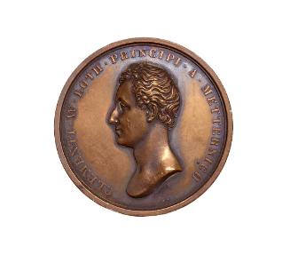 I. D. Boehm, Medaille auf Klemens Wenzel Lothar von Metternich, 1835, Metall, D: 4,3 cm, Belved…