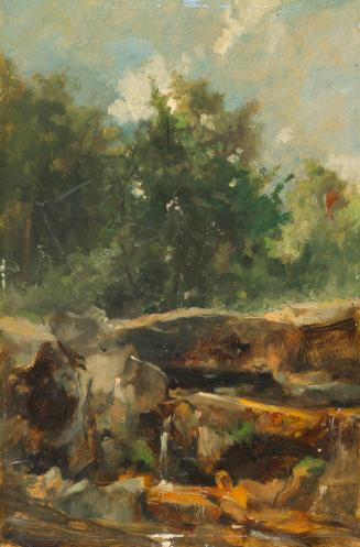 Johann Till, Bachstudie, um 1870/1880, Öl auf Karton, ungerahmt: 24,7 × 16,8 cm, Belvedere, Wie…