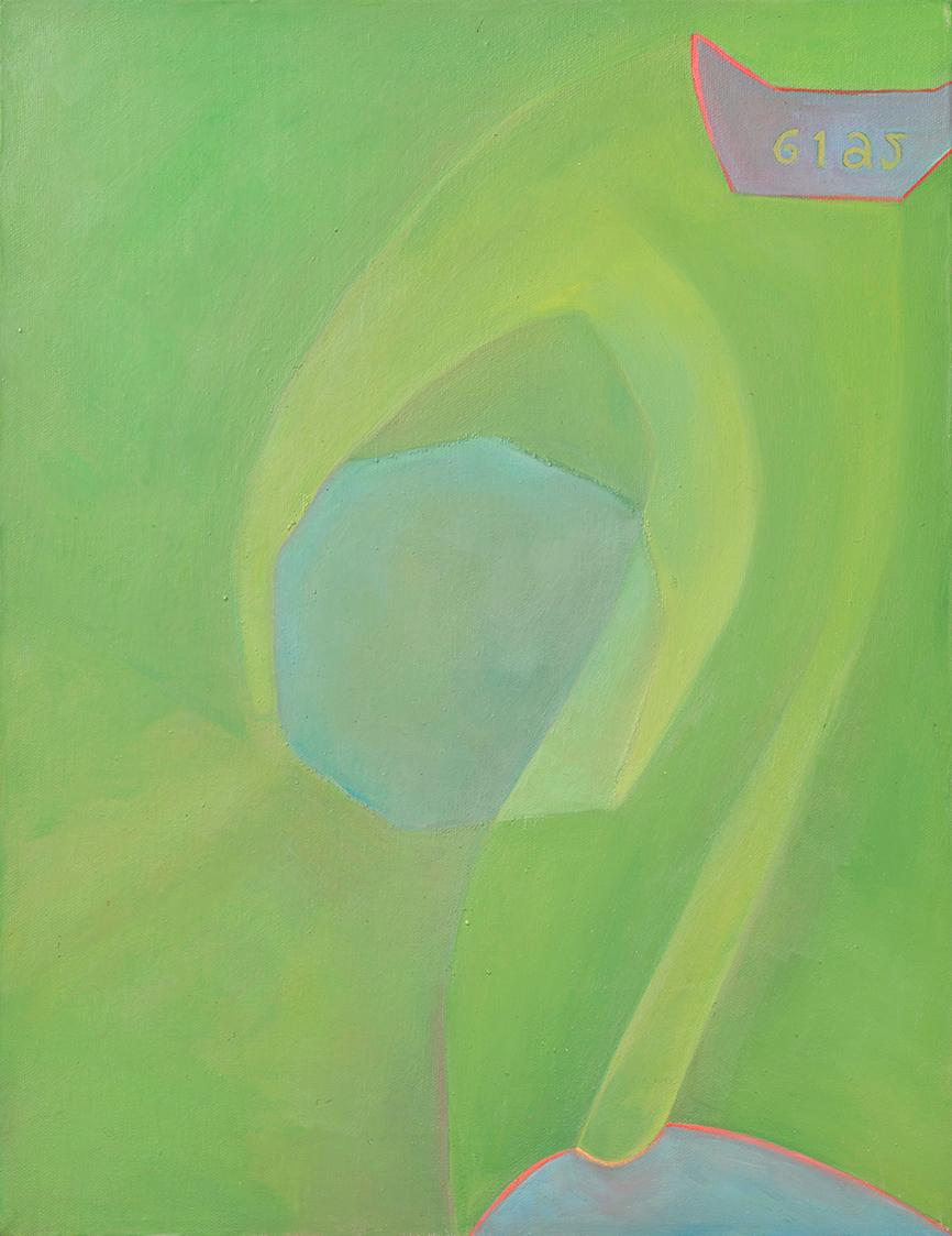 Irene Hohenbüchler, Integument , 1991, Öl auf Leinwand, ungerahmt: 46 × 35,5 × 2 cm, Belvedere,…