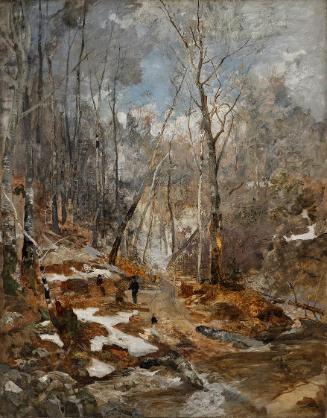 Emil Jakob Schindler, Februarstimmung, 1884, Öl auf Leinwand, 120 x 96 cm, Belvedere, Wien, Inv…