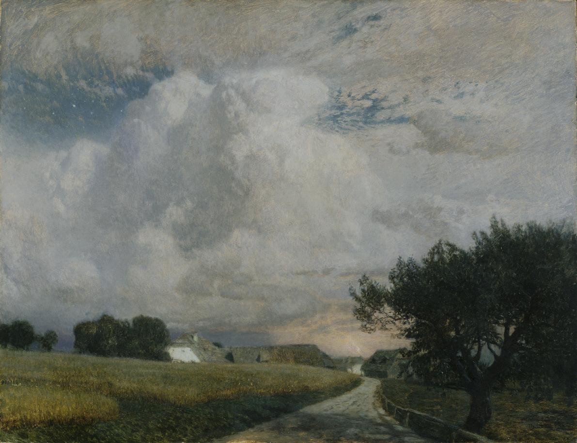 Thomas Leitner, Wetterleuchten, 1908, Öl auf Leinwand, 100,5 x 130,5 cm, Belvedere, Wien, Inv.-…