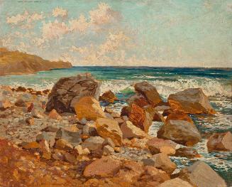 Alfred Zoff, Brandung bei Nervi, undatiert, Öl auf Leinwand auf Karton, ungerahmt: 33 × 41 cm,  ...