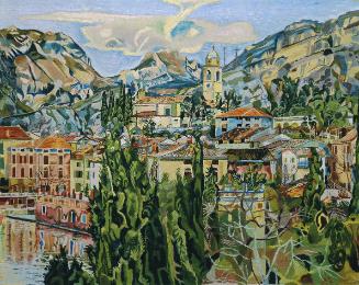 Albert Paris Gütersloh, Torbole, 1925, Öl auf Leinwand, 57 x 70,5 cm, Belvedere, Wien, Inv.-Nr.…