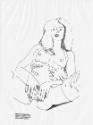 Christine Hohenbüchler, for to forget, 1993, 11 Blätter, Tusche auf Transparentpapier, 11 mal: …