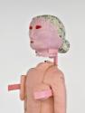 Jakob Lena Knebl, Joan, 2019, Leder, pulverbeschichteter Stahl, Keramik, 201 × 51 × 47 cm, Belv…