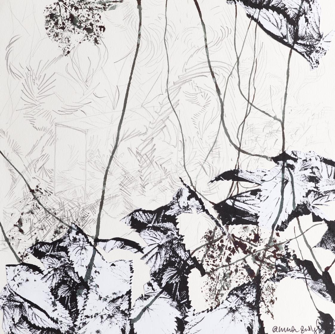 Anna Zwingl, Ohne Titel, 2005, Bleistift, Tusche, Fotokopie auf Papier, 30,2 × 30,1 cm, Belvede…