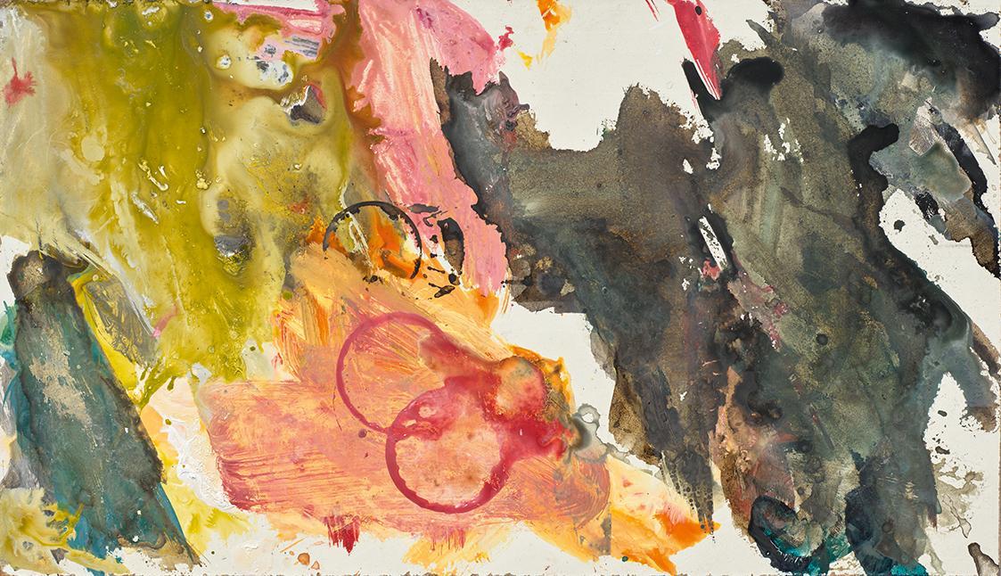 Elke Silvia Krystufek, Turner, 2019, Öl und Acryl auf Hartfaserplatte, ungerahmt: 17 × 29 × 0,5…