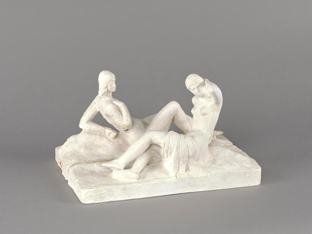 Fritz Wotruba, Weibliche Doppelfigur III, Entwurf für ein Denkmal für Gustav Mahler, 1935, Gips…