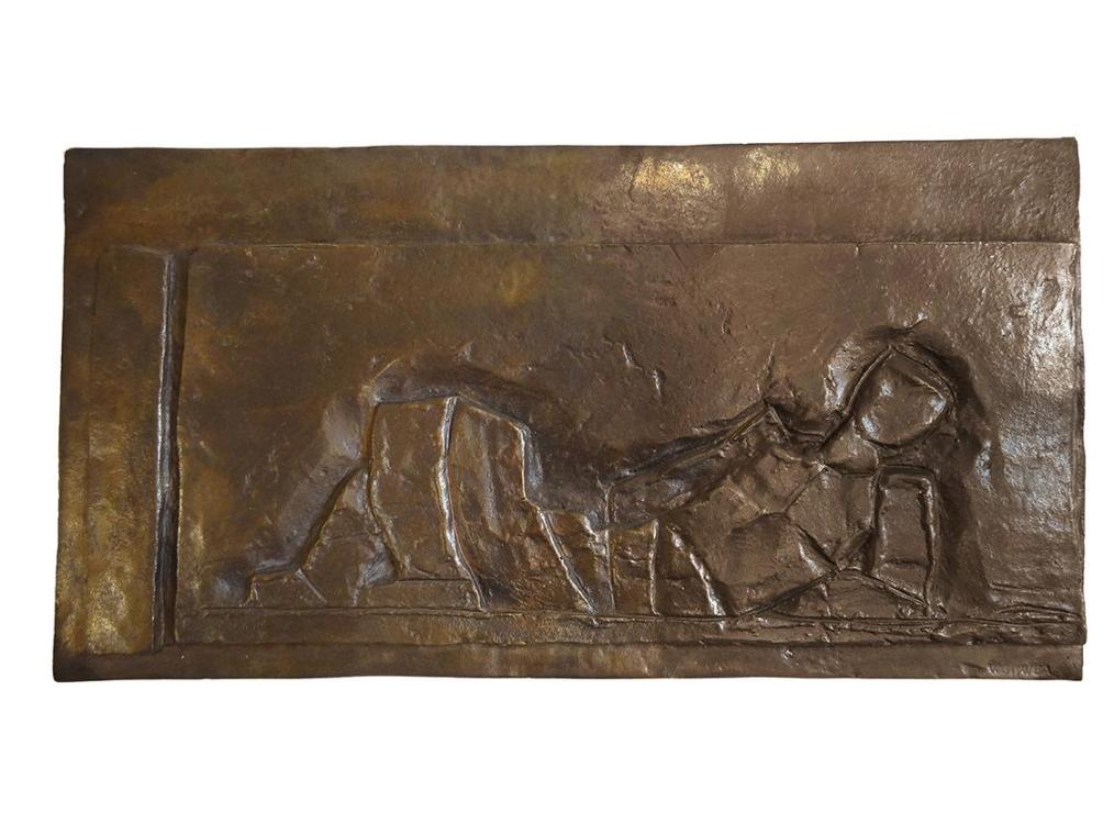 Fritz Wotruba, Kleines Relief, 1951/1953, Bronze, 19 × 35 × 1,5 cm, Belvedere, Wien, Inv.-Nr. F ...