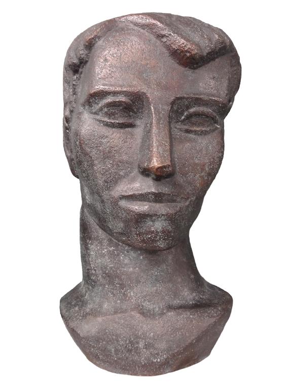 Fritz Wotruba, Kopf eines Jünglings, 1940/41, Bronze, 42,5 × 21 × 30,5 cm, Belvedere, Wien, Inv…