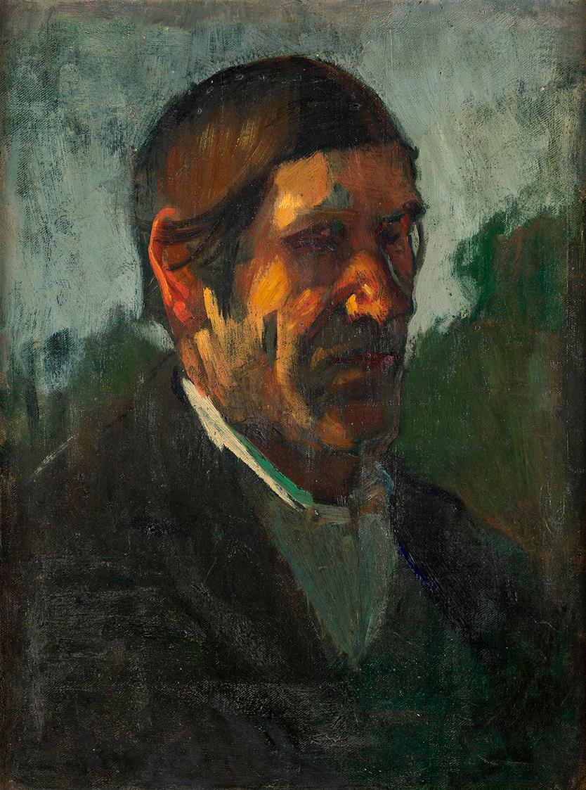 David Mosé, Männliches Bildnis, um 1890, Öl auf Leinwand, 51 × 38 cm, Belvedere, Wien, Inv.-Nr.…