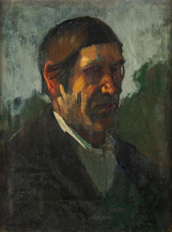 David Mosé, Männliches Bildnis, um 1890, Öl auf Leinwand, 51 × 38 cm, Belvedere, Wien, Inv.-Nr.…