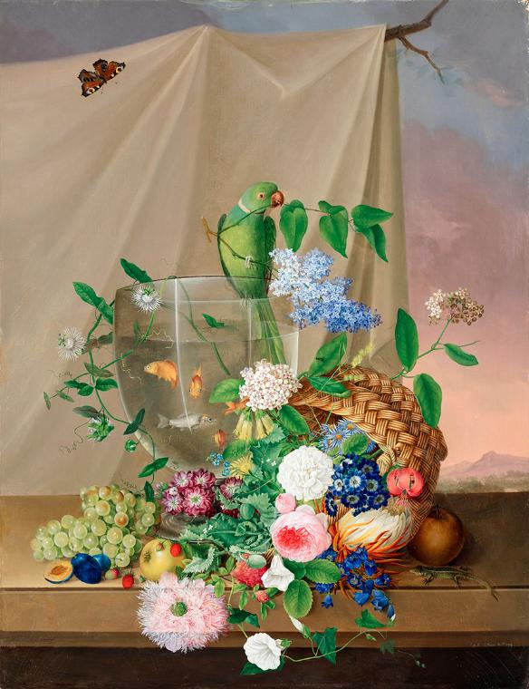 Chatinka Gräfin Coreth zu Corredo und Starkenberg, Stillleben, 1829, Öl auf Leinwand, 82 × 63 c…