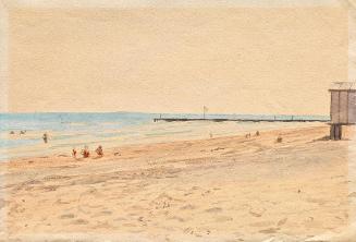 Franz von Matsch, Strandurlaub, um 1904, Aquarell, 19,2 x 28,2 cm, Belvedere, Wien, Inv.-Nr. 10…