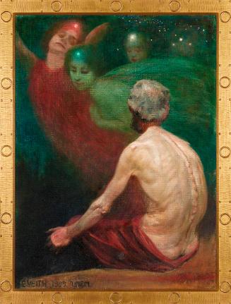 Eduard Veith, Alberich und die Rheintöchter, 1909, Öl auf Leinwand, 128 × 96 cm, Belvedere, Wie ...