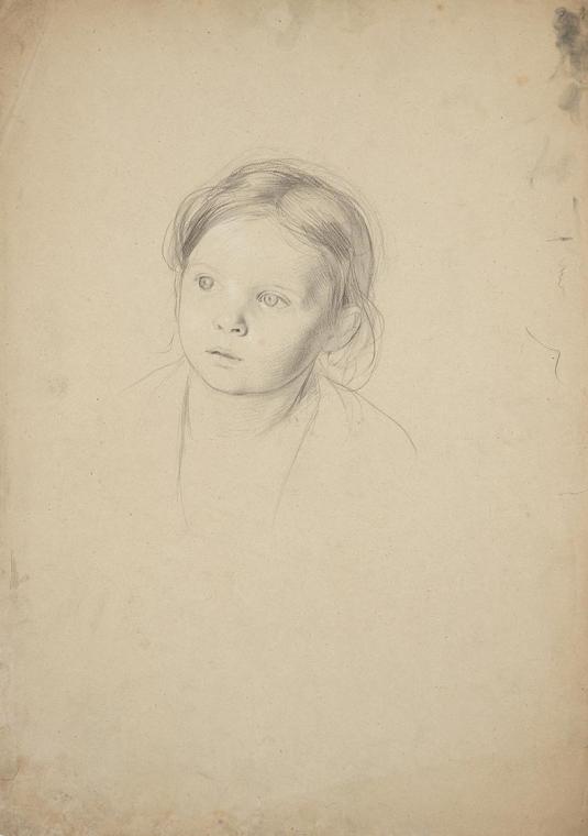 Studie eines Mädchenkopfes