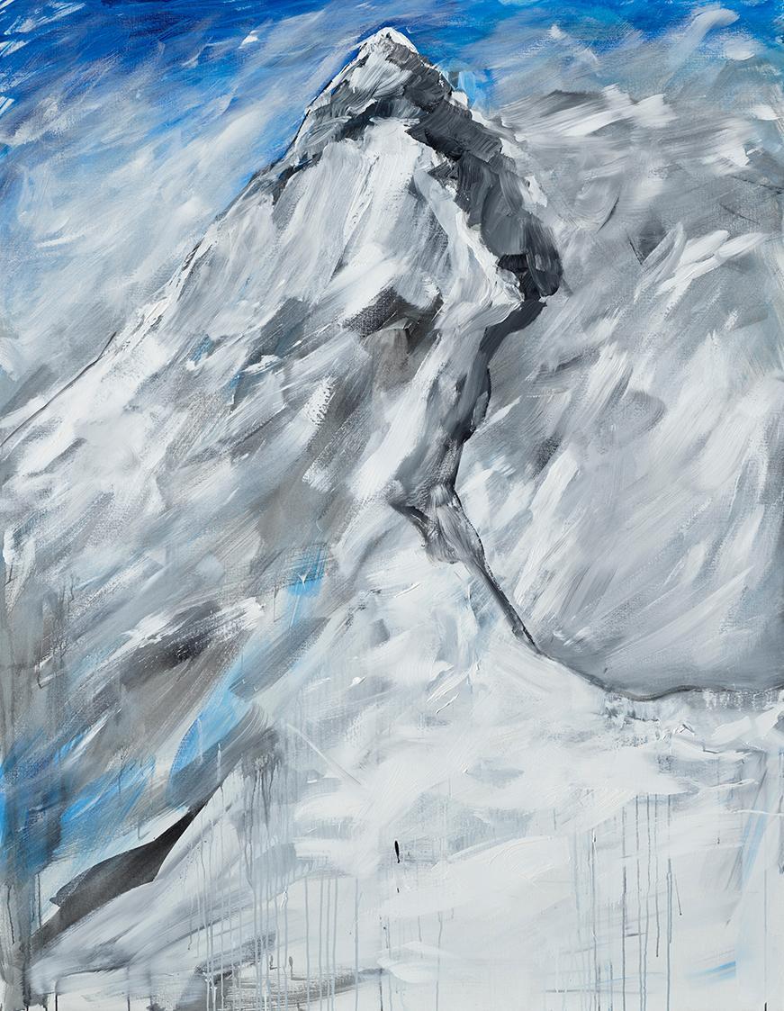 Herbert Brandl, Ohne Titel, 2020, Öl auf Leinwand, ungerahmt: 218,5 × 170 × 4,5 cm, Belvedere, …