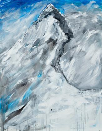 Herbert Brandl, Ohne Titel, 2020, Öl auf Leinwand, ungerahmt: 218,5 × 170 × 4,5 cm, Belvedere, …