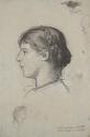 Franz von Matsch, Studie eines liegenden Männeraktes, undatiert, Kohle, Weißstift, Tusche in Br…
