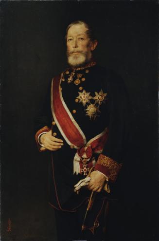Viktor Stauffer, Julius Graf von Falkenhayn, Öl auf Leinwand, 150 x 100 cm, Belvedere, Wien, In…