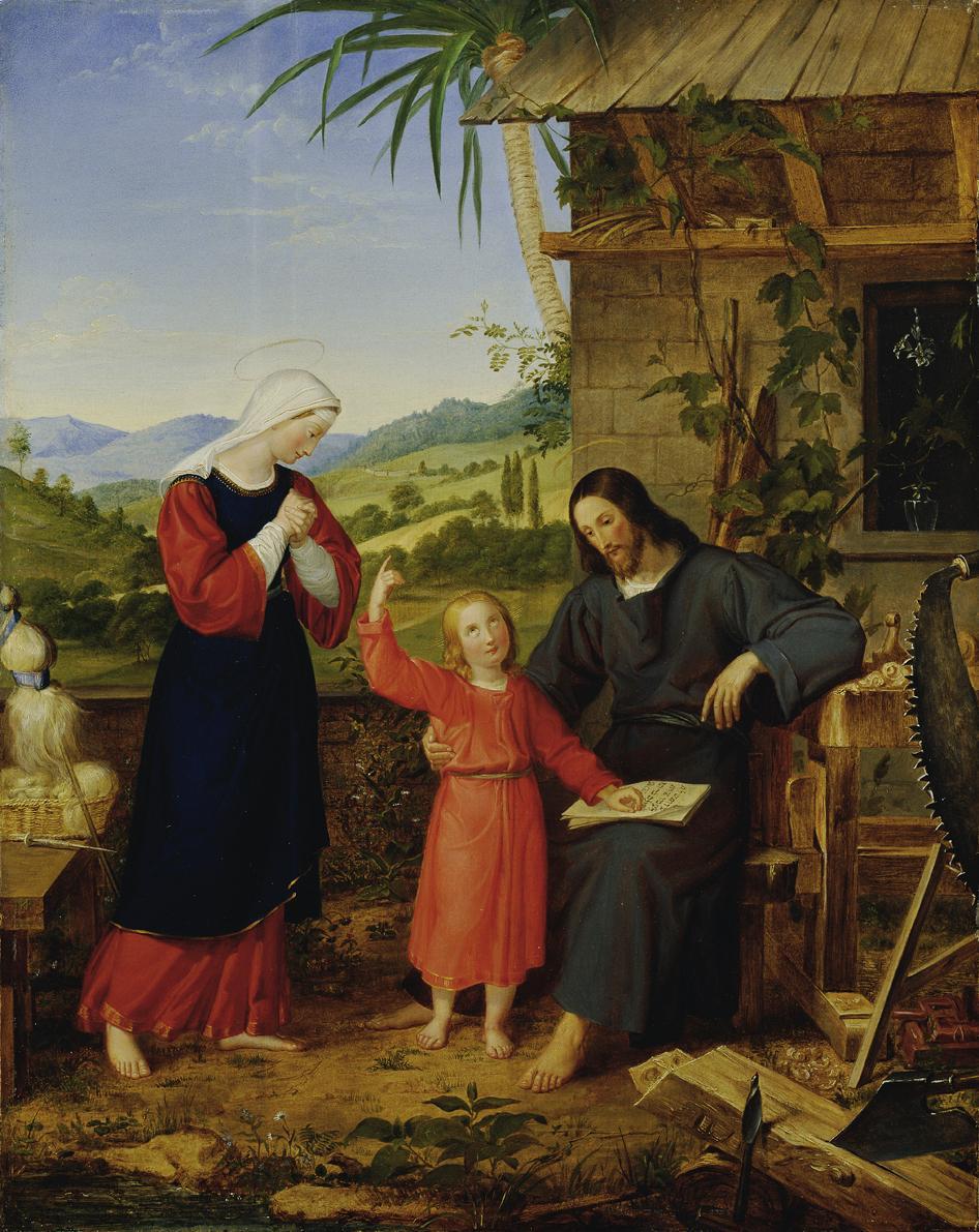 M. J. Pelizotti, Heilige Familie, 1824, Öl auf Holz, 51 x 40,5 cm, Belvedere, Wien, Inv.-Nr. 62…