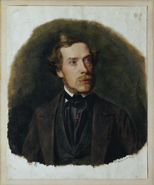 Ferdinand Georg Waldmüller, Gustav Barth, Chormeister des Wiener Männergesangsvereins, 1843, Öl…