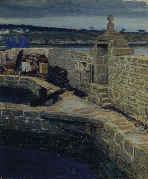 Max Kurzweil, Der Weiher (Concarneau), 1904, Öl auf Leinwand, 55 x 45,4 cm, Belvedere, Wien, In…