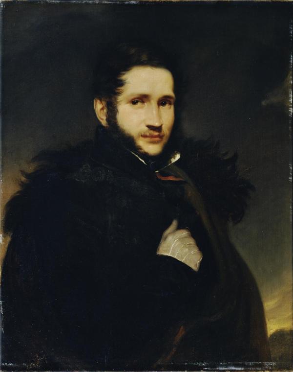 Carl Rahl, Der Bildhauer Adam Ramelmayr (Rammelmayer), 1835, Öl auf Leinwand, 76 x 61 cm, Belve ...